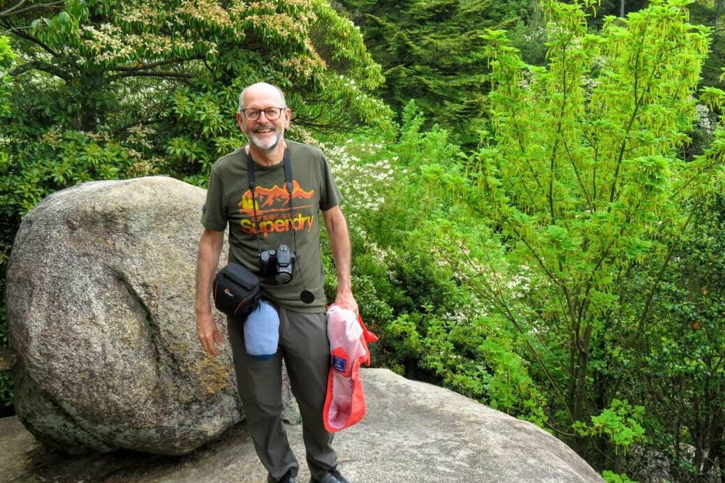 Ian Spencer on a hike.